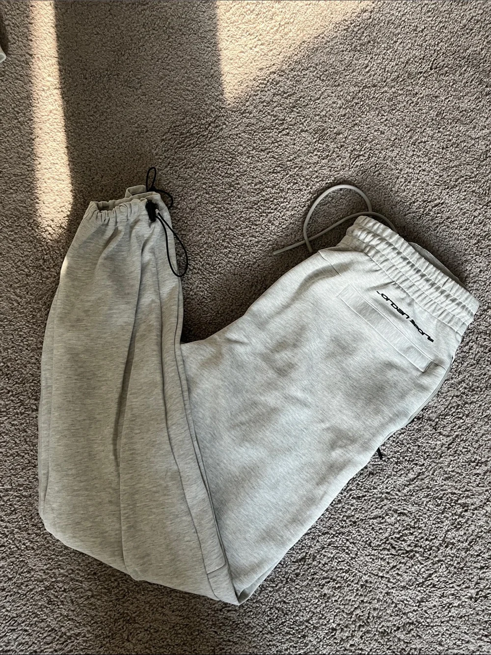 Jordan Men's Light Gray Zip-Up Hoodie and Jogger Set